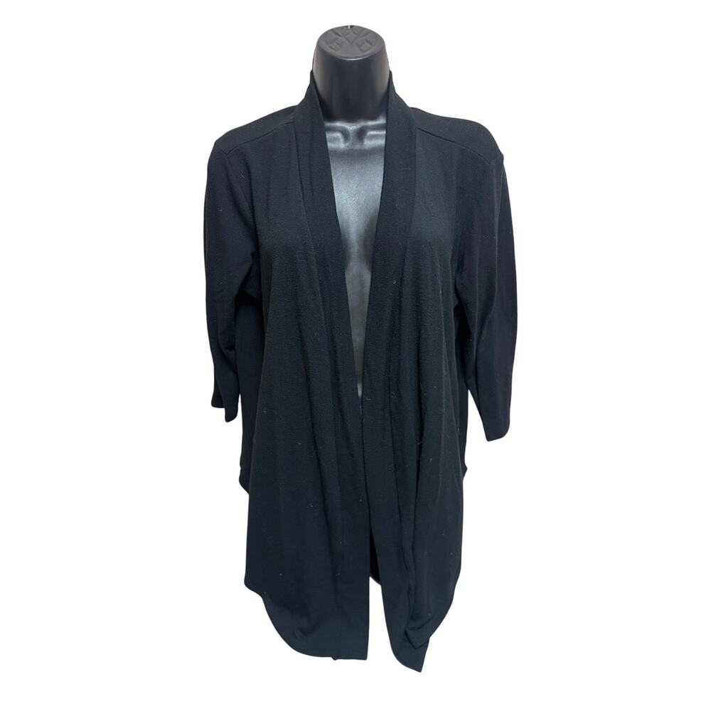 Torrid Cardigan Duster Womens Plus Size 0 Black Long Sleeve Sweater